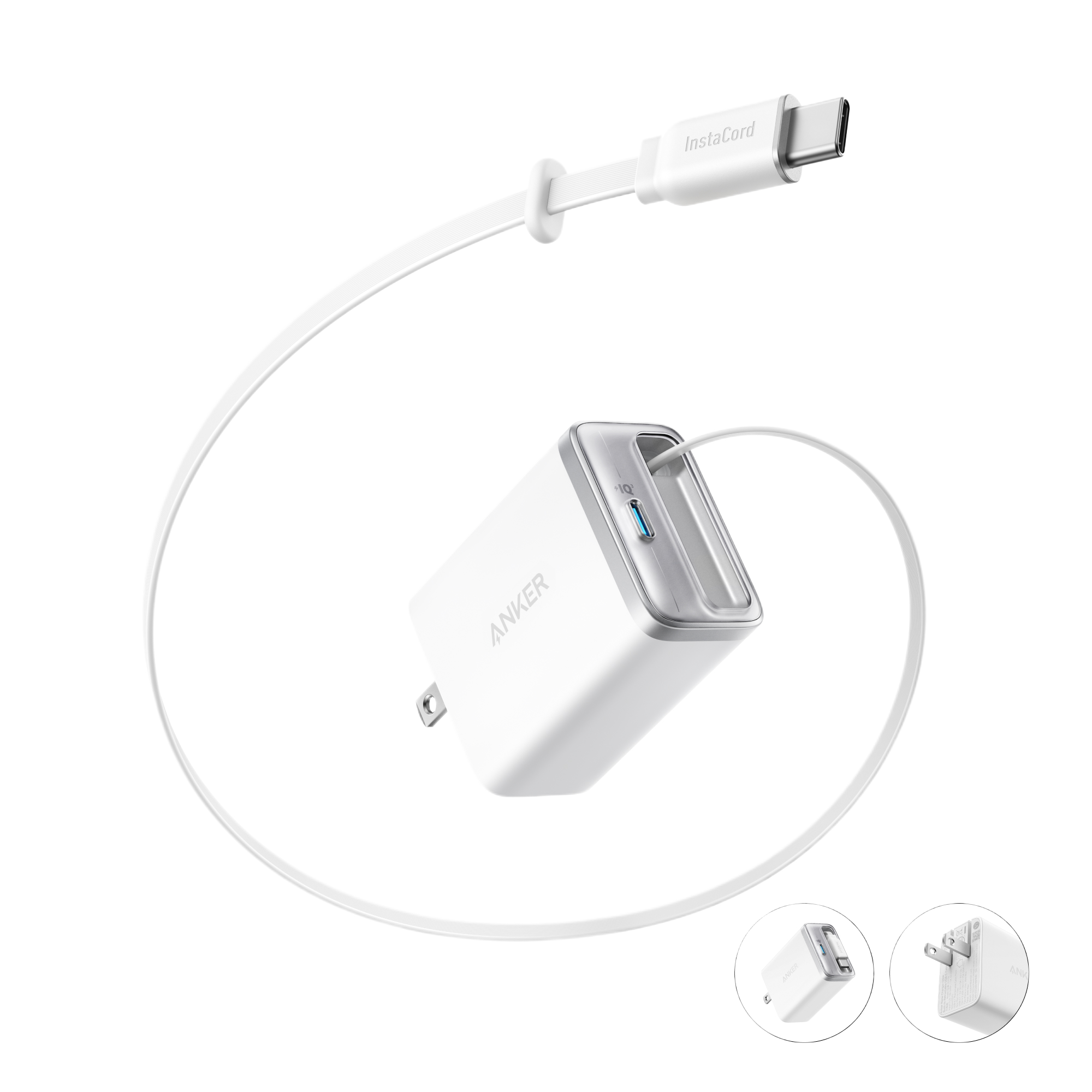 Anker Nano Charger (35W, Built-In Retractable USB-C Cable)